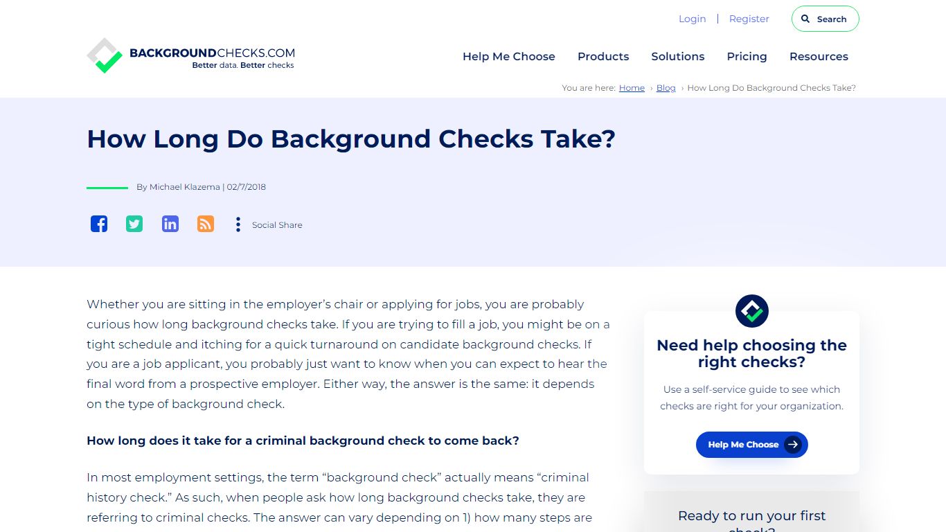 How Long Do Background Checks Take?